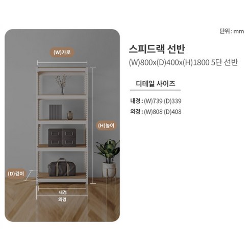 가정과 사무실 공간을 단정하고 조직적으로 정리하는 데 이상적인 다목적, 모던한 선반 솔루션