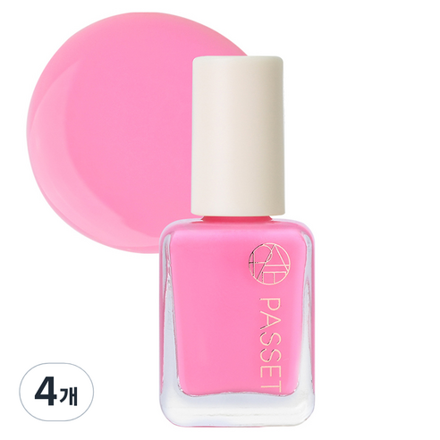 파셋 셀럽 네일컬러 폴리쉬, 80 하와이안핑크, 7ml, 4개