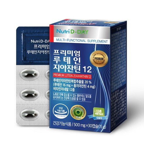 뉴트리디데이 프리미엄 루테인 지아잔틴12, 6개, 30캡슐