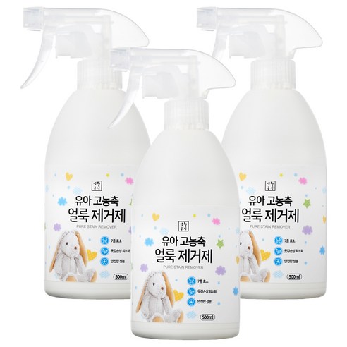 생활공식 고농축 얼룩제거 유아 세제, 500ml, 3개