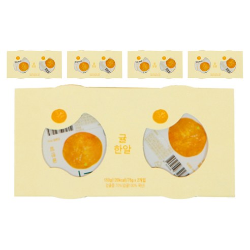 에코맘의산골이유식 유아용 산골푸딩 2p, 귤한알, 150g, 5세트