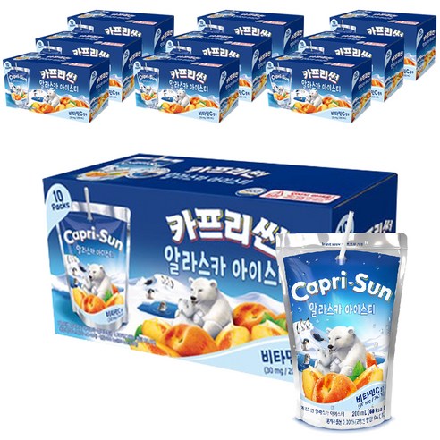 농심 카프리썬 알라스카 아이스티, 200ml, 100개