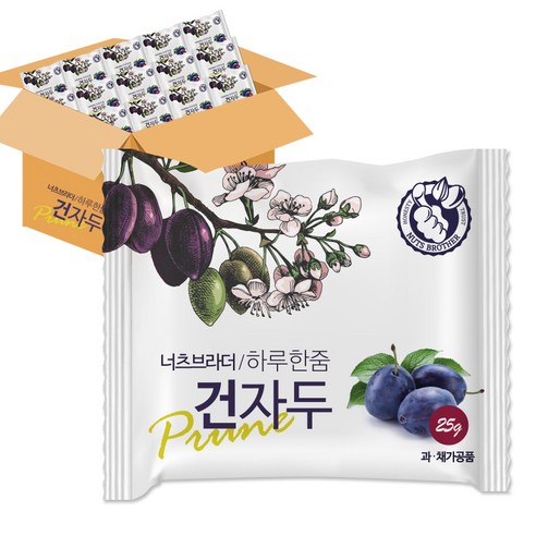 너츠브라더 하루한줌 건자두, 25g, 30개