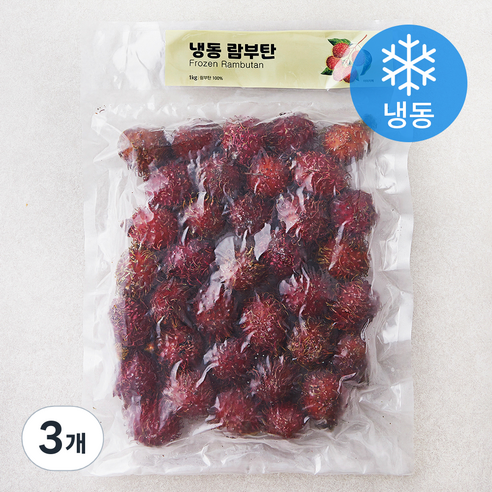 이안 람부탄 (냉동), 1kg, 3개