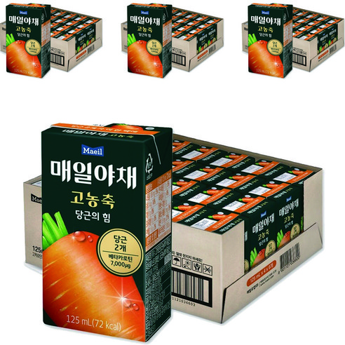 매일유업 매일야채 고농축 당근의 힘, 125ml, 96개