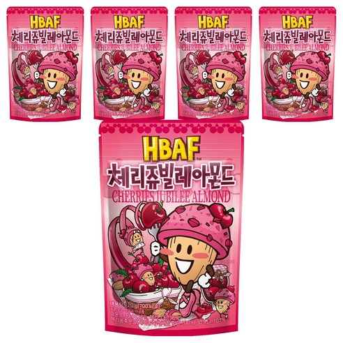 바프 체리쥬빌레 아몬드, 120g, 5개