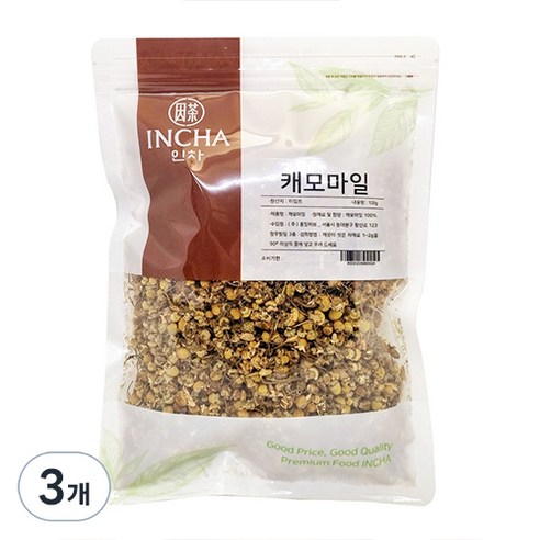 인차 캐모마일 꽃차 허브, 100g, 3개, 1개입