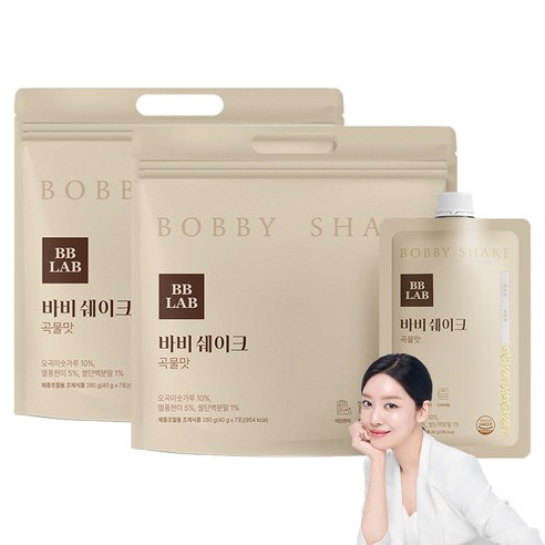 비비랩 바비쉐이크 곡물맛 7p, 280g, 2개