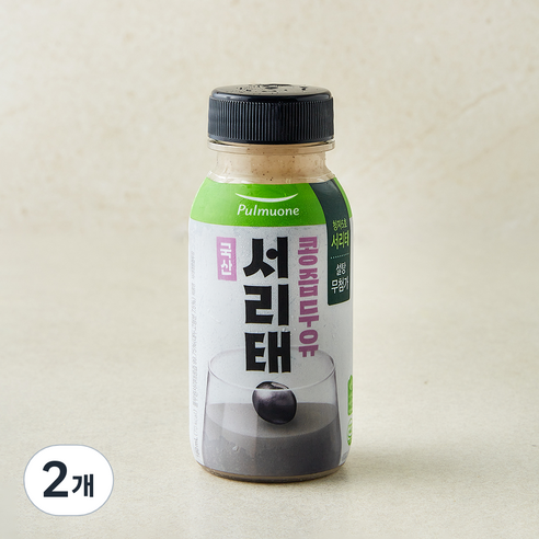 풀무원녹즙 서리태 콩즙두유, 2개, 180ml