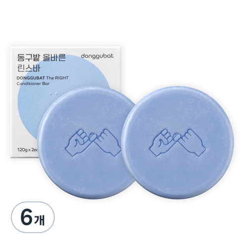 동구밭 올바른 린스바, 100g, 6개