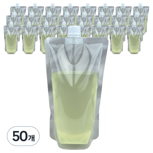 맘스퀴즈 스파우트 음료 파우치 22파이 500ml, 14x22cm, 1개, 50개