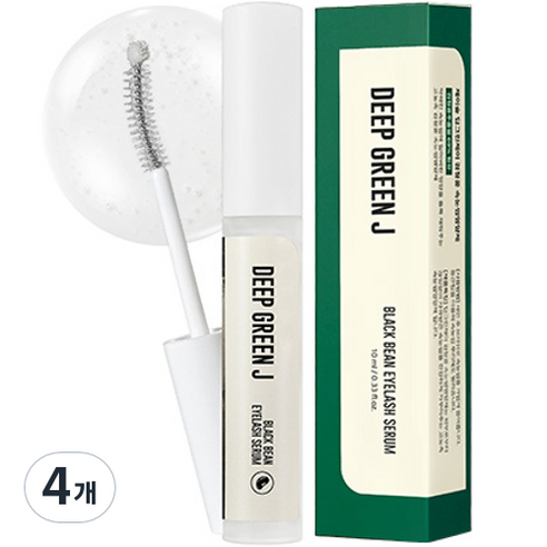 딥그린제이 검정콩 단백질 속눈썹 영양제, 10ml, 4개