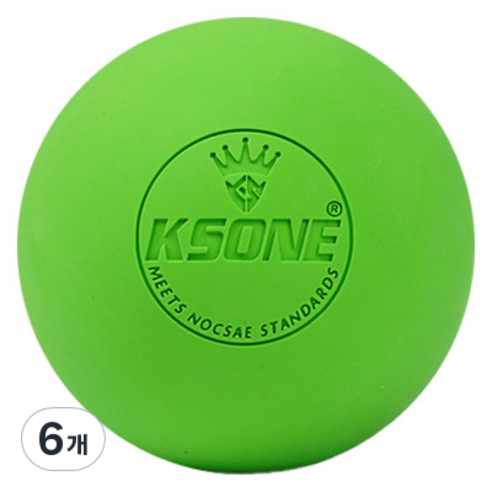KSONE 스카위즈 근육 이완 마사지 볼, 6개, 그린