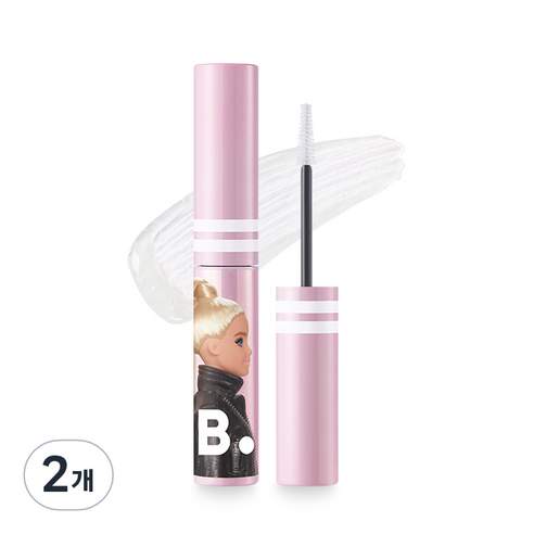 바닐라코 바비 에디션 스머지 아웃 디테일 브로우 카라 4.5g, 01 클리어 픽서, 2개