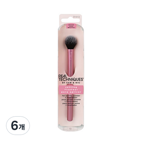 리얼테크닉스 세팅 브러시, 혼합색상, 6개