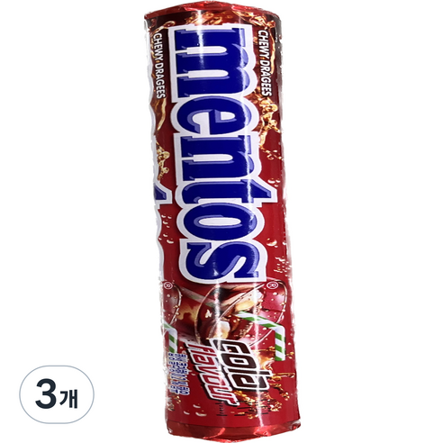 멘토스 콜라향, 37.5g, 3개