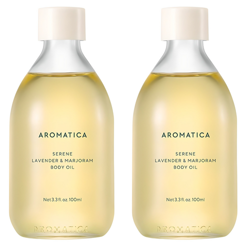아로마티카 서렌 바디오일 라벤더 & 마조람, 100ml, 2개