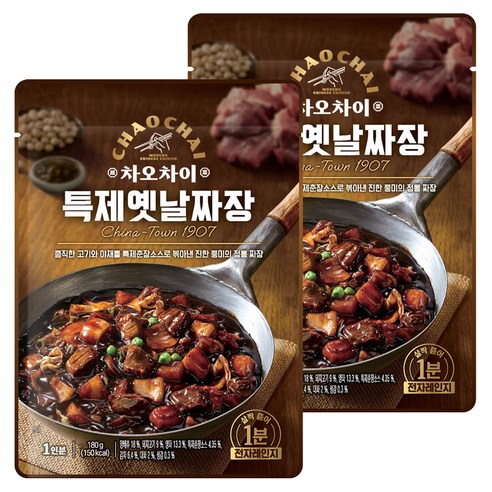 차오차이 특제옛날짜장, 180g, 2개 - 즉석짜장 | 쿠팡