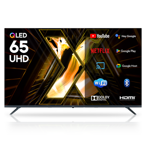 [10% 환급가전] 이노스 4K UHD QLED LED 구글 3.0 스마트 TV 방문설치 모델명/품번, X65 QLED, 방문설치 × 스탠드형 × 165.1cm, 방문설치 × 스탠드형 × 165.1cm 섬네일