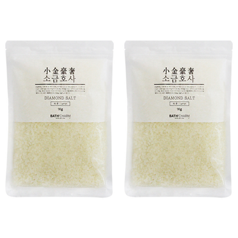 바스참 소금호사 다이아몬드 솔트 레몬, 1kg, 2개