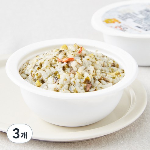 짱죽 이유식 완료기 13개월부터 아기밥, 혼합맛(게살/스크램블), 180g, 3개