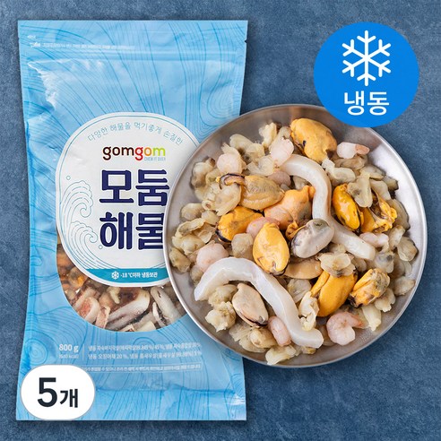 곰곰 모둠 해물 (냉동), 800g, 5개