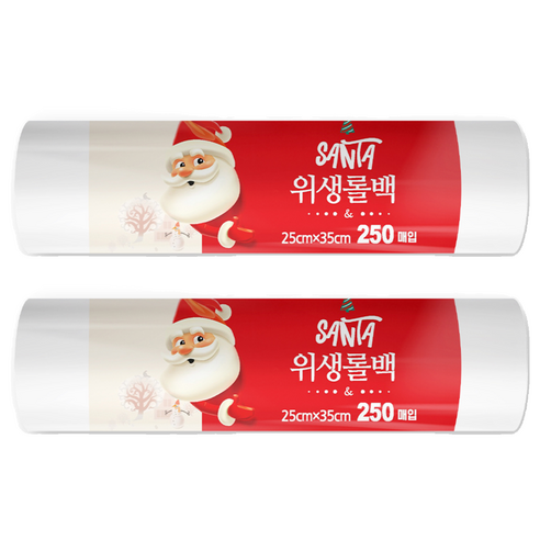 데일드 산타 위생 롤백 중 25cm x 35cm, 2개, 250개입, 중(M)