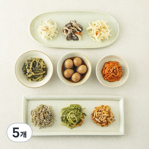 집반찬연구소 집반찬 베스트 9종 찬합, 335g, 5개