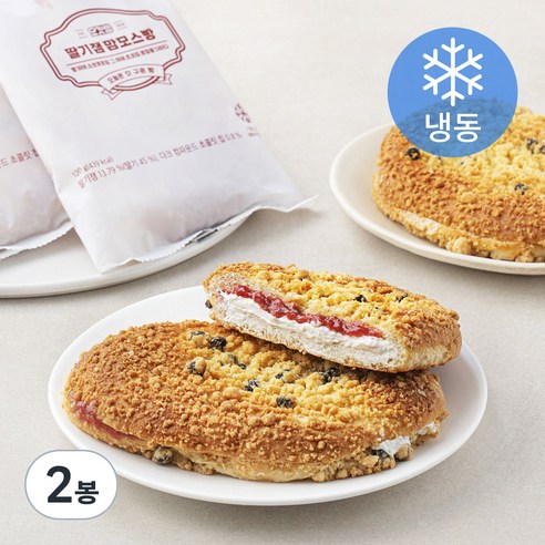신라명과 딸기잼 맘모스빵 (냉동), 120g, 4개입, 2개