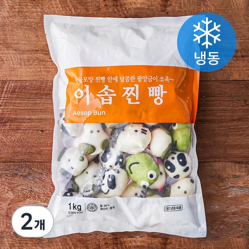 세미원 이솝찐빵 (냉동), 25g, 40개입, 2개
