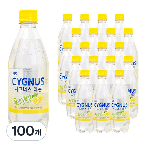 시그너스 레몬 탄산음료, 500ml, 100개