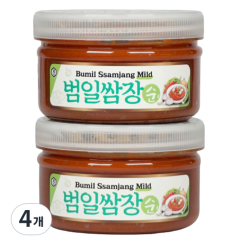 범일 쌈장 순, 250g, 4개