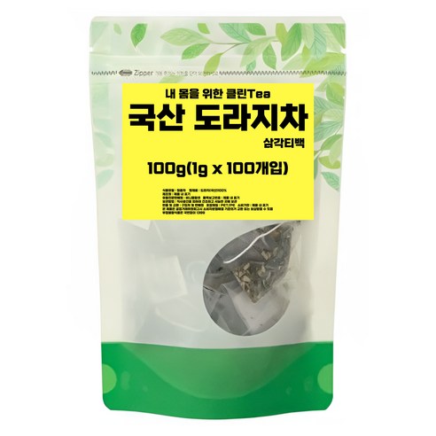 비니플랑센 내 몸을 위한 클린Tea 도라지차 삼각티백, 1g, 1개, 100개입