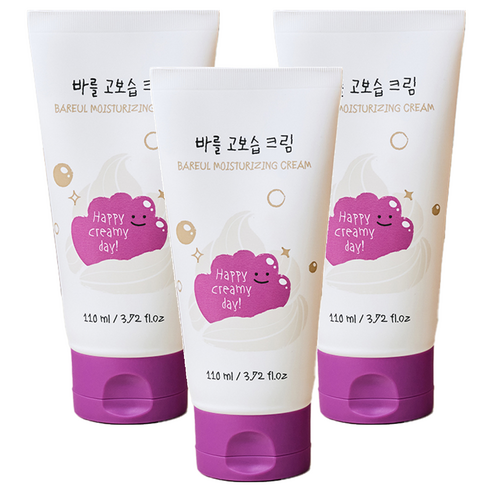 폴레드 유아용 바를 고보습 크림, 3개, 110ml