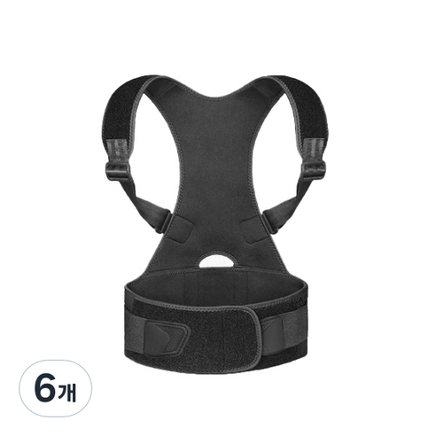 남녀공용 허리 어깨 밴드 L, 6개, L(95,80-90cm)