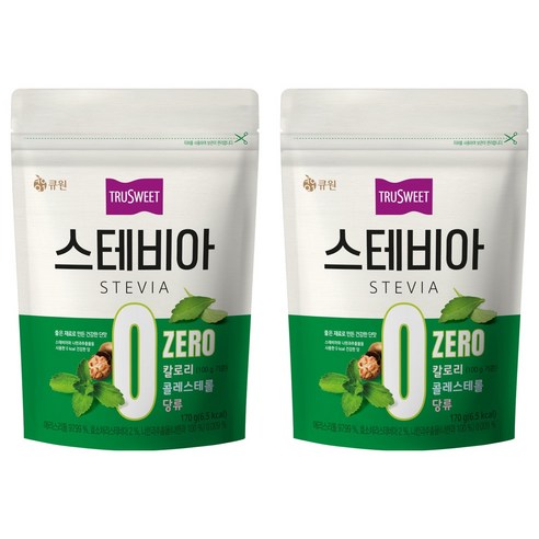 큐원 트루스위트 스테비아, 170g, 2개