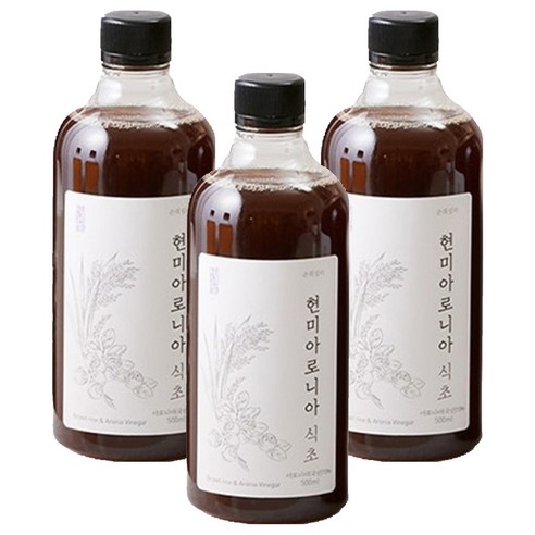 순희엄마 현미아로니아 식초, 500ml, 3개