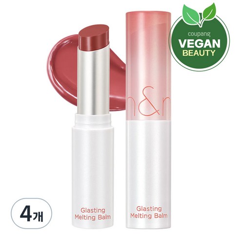 롬앤 글래스팅 멜팅 밤, 06 카야 피그, 3.5g, 4개