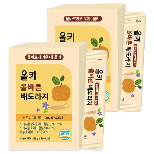 올키 올바른 배도라지, 15g, 30개