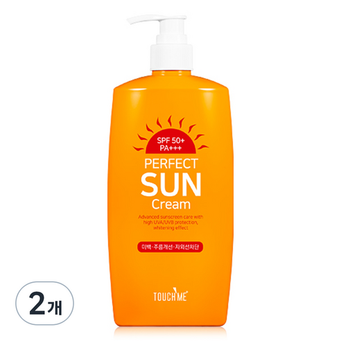 터치미 퍼펙트 썬크림 선크림 자외선차단제, 60ml, 2개