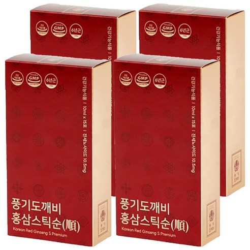 풍기도깨비 6년근 홍삼스틱 순 10ml X 15p, 150ml, 4박스