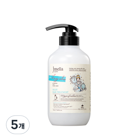 제이멜라 인 프랑스 디즈니 레이지 바이브 헤어 트리트먼트, 5개, 500ml