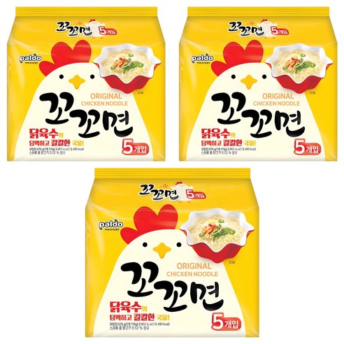 팔도 꼬꼬면 115g, 15개