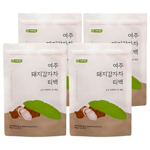 자연지인 여주돼지감자차티백, 1g, 50개입, 4개