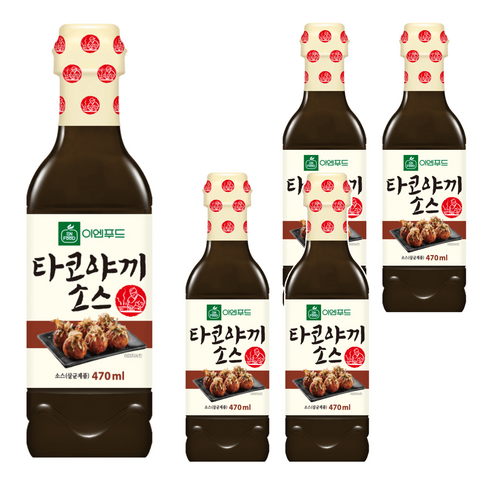 이엔푸드 타코야끼 소스, 470ml, 5개