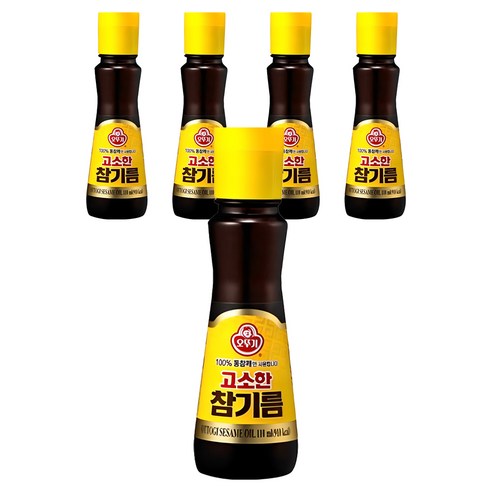오뚜기 고소한 참기름, 80ml, 5개