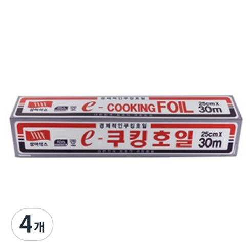삼아삭스호일 e 쿠킹호일 25cm x 30m, 4개