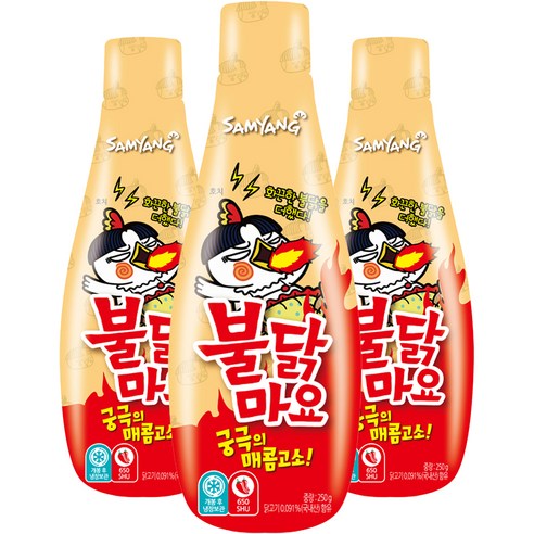 삼양 불닭마요 소스, 250g, 3개
