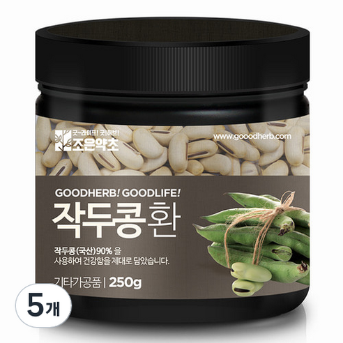 조은약초 프리미엄 작두콩환, 5개, 250g