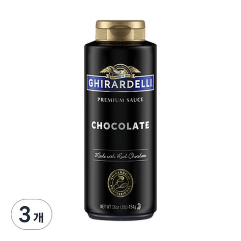 기라델리 초콜릿소스스퀴즈보틀, 454g, 3개